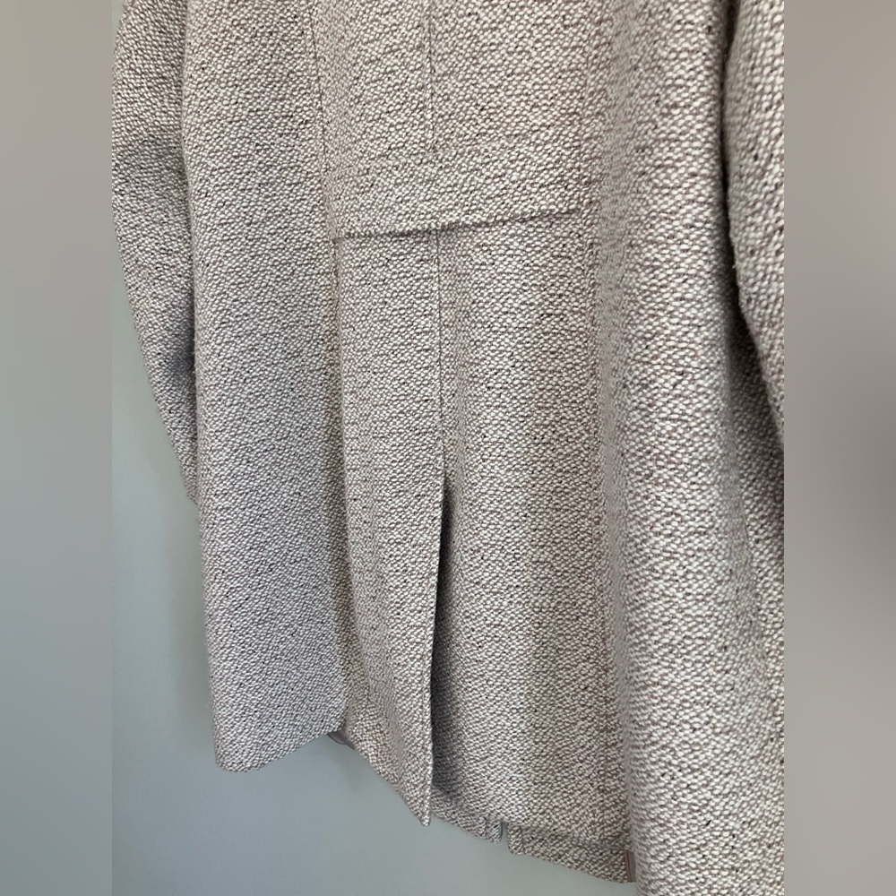 GALLERY New York Cream & Tan Tweed Coat Size 1X - Picture 9 of 14